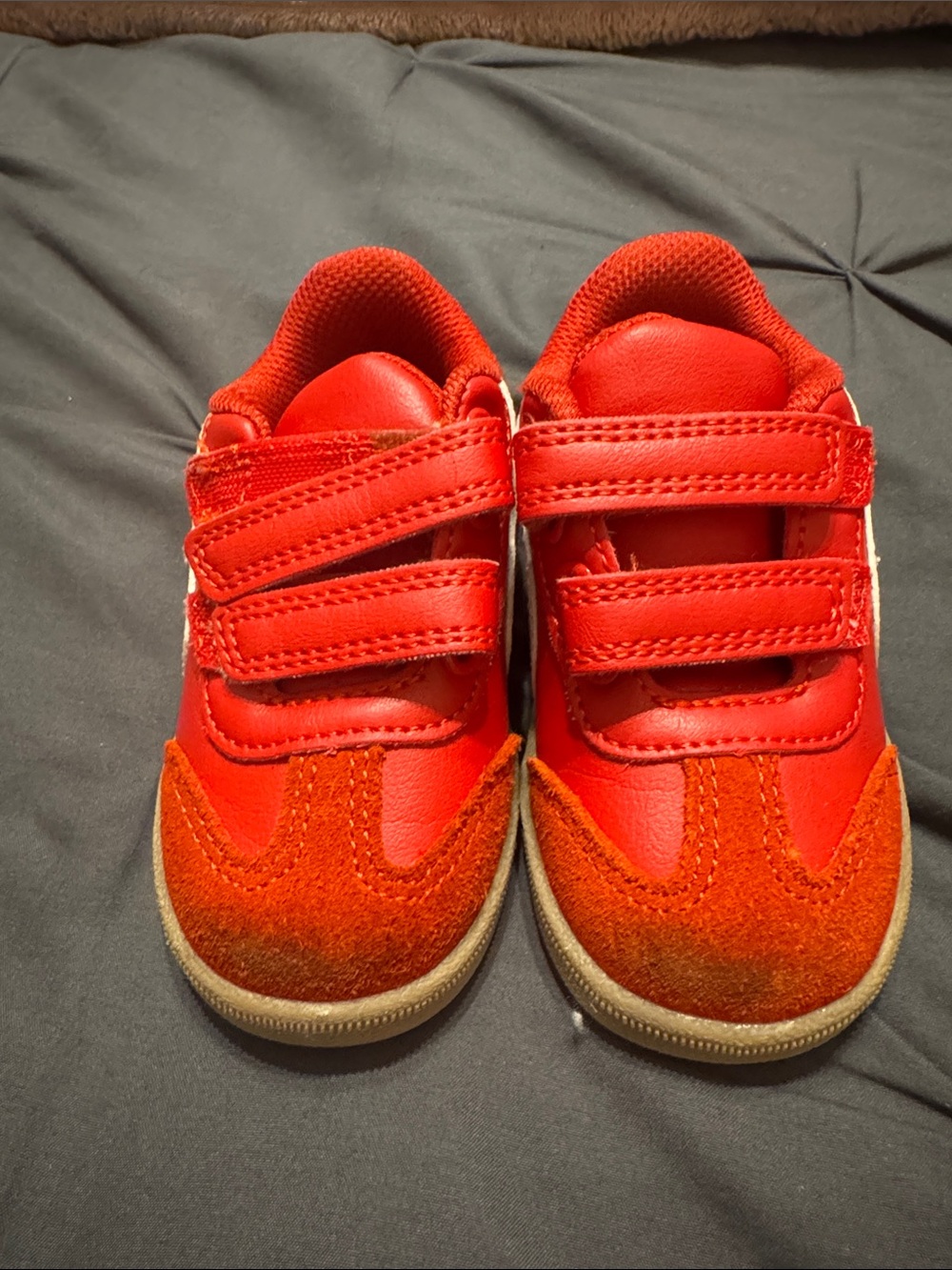 Cat & Jack Red Kids Velcro Sneakers